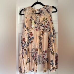 Free People flower open back top